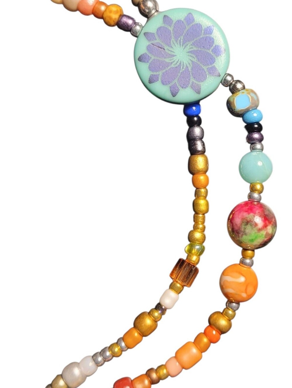 Bohemian Mixed-Media Anklet Set